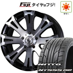 パンク保証付き 新品国産5穴114.3車 夏タイヤ ホイール4本セット 265/40R22 ニットー NT555 G2 クリムソン ゴールドマンクルーズ タイタンモノブロック 22インチ｜fujicorporation