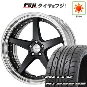 【パンク保証付き】【新品国産5穴114.3車】 夏タイヤ ホイール4本セット 265/40R22 ニットー NT555 G2 ワーク グノーシスCV CVF 22インチ｜fujicorporation