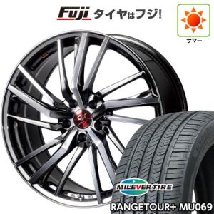 【新品国産5穴114.3車】 夏タイヤ ホイール4本セット 245/35R21 ミレバー レンジツアープラスMU069（限定） プレミックス ドルチェ3x5(BMCポリッシュ) 21インチ｜fujicorporation