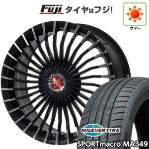 【新品国産5穴100車】 夏タイヤ ホイール4本セット 215/35R19 ミレバー スポーツマクロ MA349（限定） プレミックス グラッパ f30   19インチ｜fujicorporation