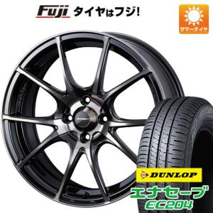 【新品国産4穴100車】 夏タイヤ ホイール4本セット 185/55R16 ダンロップ エナセーブ EC204 ウェッズ ウェッズスポーツ SA-10R 16インチ｜fujicorporation