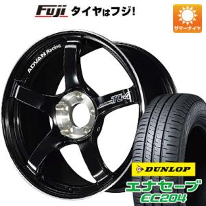 【新品国産4穴100車】 夏タイヤ ホイール4本セット 185/55R16 ダンロップ エナセーブ EC204 ヨコハマ アドバンレーシング TC4 SE 16インチ｜fujicorporation