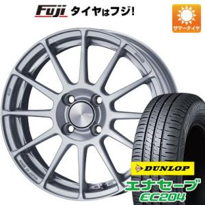 【新品国産4穴100車】 夏タイヤ ホイール4本セット 185/55R16 ダンロップ エナセーブ EC204 エンケイ PF03 16インチ｜fujicorporation