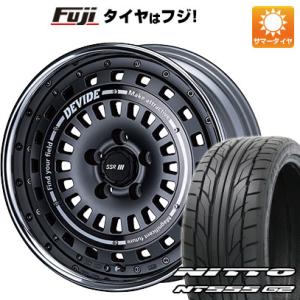 【パンク保証付】【新品】シエンタ 2022- 夏タイヤ ホイール4本セット 205/45R17 ニットー NT555 G2 SSR ディバイド クロスバッハ 17インチ｜fujicorporation