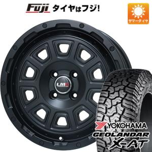 【新品 軽自動車】軽トラ 夏タイヤ ホイール4本セット 145R14 85/83Q ヨコハマ ジオランダー X-AT G016 レアマイスター LMG DS-10 マットブラック 14インチ｜fujicorporation