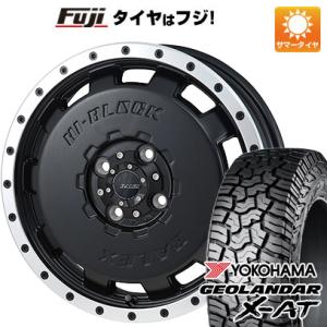 【新品 軽自動車】軽トラ 夏タイヤ ホイール4本セット 145R14 85/83Q ヨコハマ ジオランダー X-AT G016 モンツァ HI-BLOCK バレックス 14インチ｜fujicorporation