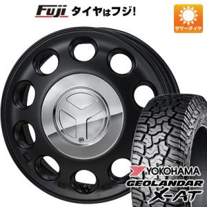 【新品 軽自動車】軽トラ 夏タイヤ ホイール4本セット 145R14 85/83Q ヨコハマ ジオランダー X-AT G016 モンツァ ピエディーノ 14インチ｜fujicorporation