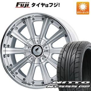 【パンク保証付き】【新品】40系アルファード用 夏タイヤ ホイール4本セット 245/45R20 ニットー NT555 G2 ピュアスピリッツ サフォーク 20インチ｜fujicorporation