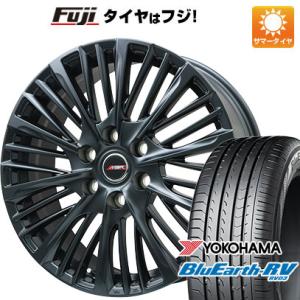 【パンク保証付き】【新品】40系アルファード 夏タイヤ ホイール4本セット 225/55R19 ヨコハマ ブルーアース RV-03 プレミックス MER-X  19インチ｜fujicorporation