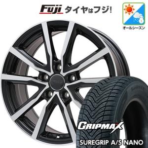 【新品】60系プリウス オールシーズンタイヤ ホイール４本セット 195/60R17 グリップマックス シュアグリップ A/S ナノ ブランドル N52BP 17インチ｜fujicorporation