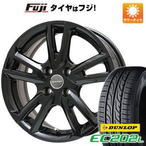 【新品】輸入車用 VW（ゴルフ） 夏タイヤ ホイール4本セット 195/65R15 ダンロップ EC202L ユーロテック ガヤ ソリ(グロスブラック) 15インチ｜fujicorporation