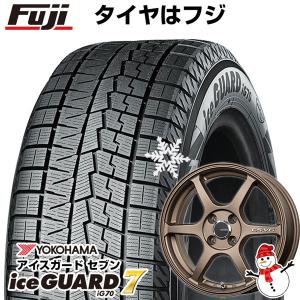 【パンク保証付】【新品 軽自動車】 スタッドレスタイヤ ホイール4本セット 165/50R16 ヨコハマ アイスガード7 レアマイスター CS-V6(ブロンズ) 16インチ｜fujicorporation