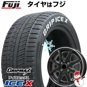 【新品国産4穴100車】 スタッドレスタイヤ ホイール4本セット 185/60R15 グリップマックス アイスX RWL(限定2022年製) ブランドル ER16B 15インチ｜fujicorporation