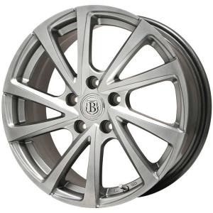 【パンク保証付き】【新品国産5穴114.3車】 スタッドレスタイヤ ホイール4本セット 215/60R17 ダンロップ ウインターマックス SJ8+ ブランドル E04 17インチ｜fujicorporation