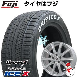 【新品国産5穴100車】 スタッドレスタイヤ ホイール4本セット 215/50R17 グリップマックス アイスX RWL ホワイトレター(限定2022年製) ブランドル ER16 17インチ｜fujicorporation