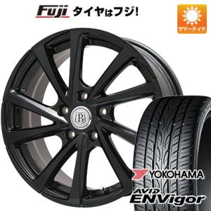 【新品国産5穴114.3車】 夏タイヤ ホイール4本セット 235/45R18 ヨコハマ エイビッド エンビガーS321 ブランドル E04B 18インチ