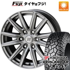 【新品】キャラバン 夏タイヤ ホイール4本セット 195/80R15 107/105N ヨコハマ ジオランダー X-AT G016 OWL 共豊 ザインSS 15インチ｜fujicorporation