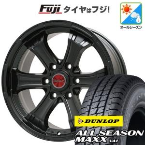 【新品】キャラバン オールシーズンタイヤ ホイール4本セット 195/80R15 107/105N ダンロップ オールシーズンMAXX VA1 ビッグウエイ B-MUD K 15インチ｜fujicorporation