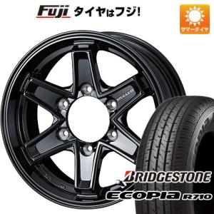 【新品】キャラバン 夏タイヤ ホイール4本セット 195/80R15 107/105N ブリヂストン エコピア R710 ウェッズ キーラー タクティクス 15インチ｜fujicorporation