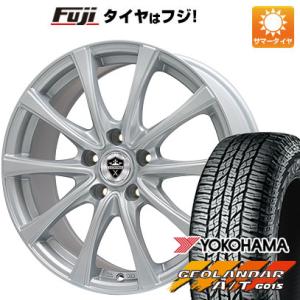 【新品国産5穴100車】 夏タイヤ ホイール4本セット 225/60R17 ヨコハマ ジオランダー A/T G015 RBL ブランドル KF25 17インチ｜fujicorporation