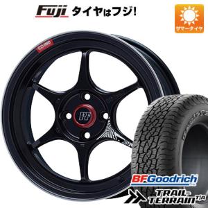 【新品国産5穴100車】 夏タイヤ ホイール４本セット 225/60R17 BFグッドリッチ トレールテレーンT/A ORBL エンケイ PF06 マシニングブラック 17インチ｜fujicorporation