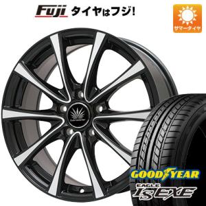 【新品国産5穴114.3車】 夏タイヤ ホイール4本セット 195/60R16 グッドイヤー イーグル エルエス エグゼ(限定) ブランドル KF25BP 16インチ｜fujicorporation