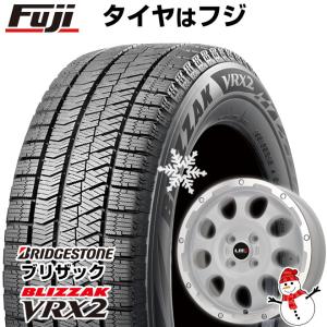 【新品 軽自動車】 スタッドレスタイヤ ホイール4本セット 145/80R12 ブリヂストン ブリザック VRX2 レアマイスター LMG CS-9 ホワイトリムポリッシュ 12インチ｜fujicorporation