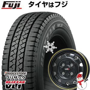 【新品 軽自動車】軽トラ スタッドレスタイヤ ホイール4本セット 145/80R12 80/78N ブリヂストン ブリザック VL10 レアマイスター LMG OFF-STYLE 12インチ｜fujicorporation