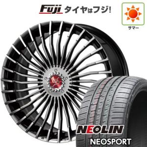 【新品国産5穴114.3車】 夏タイヤ ホイール4本セット 225/40R19 ネオリン ネオスポーツ(限定) プレミックス グラッパ f30  19インチ｜fujicorporation