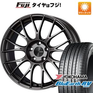 【パンク保証付き】【新品国産5穴100車】 夏タイヤ ホイール4本セット 225/40R19 ヨコハマ ブルーアース RV-03 エンケイ PFM1 19インチ｜fujicorporation