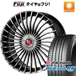 【パンク保証付き】【新品国産5穴100車】 夏タイヤ ホイール4本セット 225/40R19 ヨコハマ ブルーアース RV-03 プレミックス グラッパ f30   19インチ｜fujicorporation