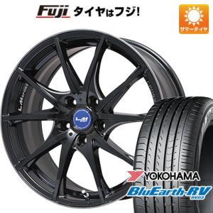 【パンク保証付】【新品国産5穴100車】 夏タイヤ ホイール4本セット 225/40R19 ヨコハマ ブルーアース RV-03 LMスポーツクロス10 19インチ｜fujicorporation