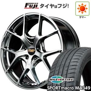 【新品国産5穴114.3車】 夏タイヤ ホイール4本セット 225/45R19 ミレバー スポーツマクロ MA349（限定） MID RMP 025F 19インチ