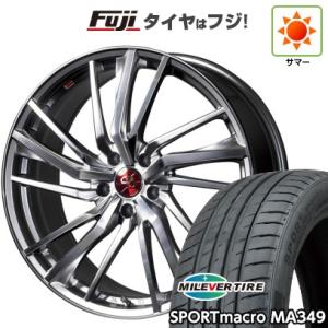 【新品国産5穴114.3車】 夏タイヤ ホイール4本セット 225/45R19 ミレバー スポーツマ...