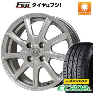 【新品】シエンタ 2015-22 夏タイヤ ホイール4本セット 185/60R15 ダンロップ EC202L ブランドル E05 15インチ｜fujicorporation