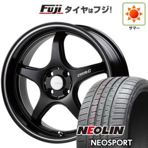 【新品国産4穴100車】 夏タイヤ ホイール４本セット 195/45R17 ネオリン ネオスポーツ(限定) ゴジゲン PROレーサー FN01R-C STV 17インチ｜fujicorporation