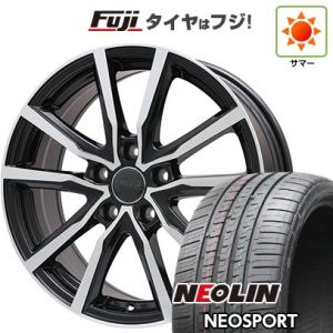 【新品国産5穴100車】 夏タイヤ ホイール4本セット 195/45R17 ネオリン ネオスポーツ(限定) ブランドル N52BP 17インチ｜fujicorporation