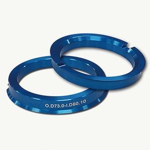 アルミハブリング 2個セット φ73-φ60.1 ブルー
