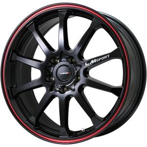 タイヤ2本・ホイール2本set 235/40R18 LM SPORT LM-10R 8.0J 18インチ 5H/100 +40 グロスブラック/レッドライン NEOLIN ネオレーシング TREADWEAR 320｜fujicorporation