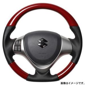 REAL「オールレザーステアリング レッドユーロステッチ」レアル