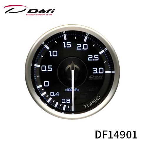 Defi アドバンスA1 60φ ターボ計 .-100kPa〜+300kPa 指針・目盛り・数字：白...
