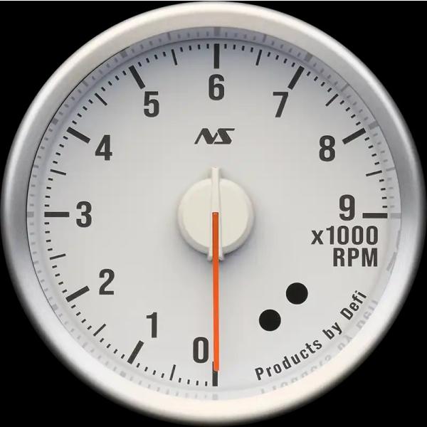 Defi アドバンス RSII 60φ タコメーター 0RPM〜9000RPM 文字板色/白・90s...