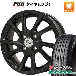 【新品 軽自動車】夏タイヤ ホイール4本セット 165/55R14 ヨコハマ エコス ES31 ブランドル E04B 14インチ｜fujidesignfurniture