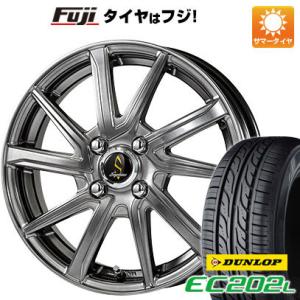 【新品国産4穴100車】 夏タイヤ ホイール4本セット 185/65R14 ダンロップ EC202L タカイチ セプティモGO1プラス 14インチ｜fujidesignfurniture