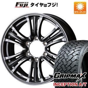 【新品国産6穴139.7車】 夏タイヤ ホイール4本セット 265/70R16 グリップマックス インセプション A/T RWL(限定) トピー バザルト-X タイプ2 16インチ｜fujidesignfurniture