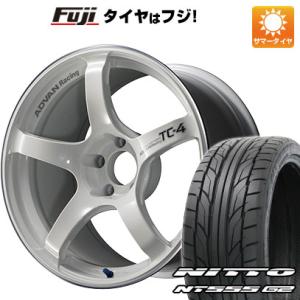 【パンク保証付】【新品国産5穴114.3車】 夏タイヤ ホイール4本セット 225/45R18 ニットー NT555 G2 ヨコハマ アドバンレーシング TC4 18インチ｜fujidesignfurniture