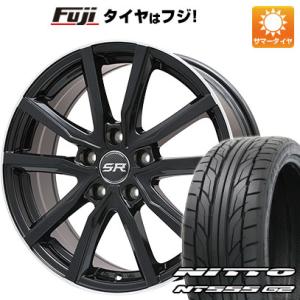 【パンク保証付】【新品国産5穴114.3車】 夏タイヤ ホイール4本セット 225/45R18 ニットー NT555 G2 ブランドル N52B 18インチ｜fujidesignfurniture