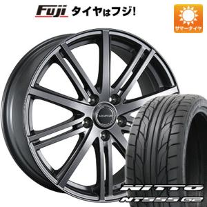 【パンク保証付】【新品国産5穴114.3車】 夏タイヤ ホイール4本セット 225/45R18 ニットー NT555 G2 ブリヂストン バルミナ BR10 18インチ｜fujidesignfurniture