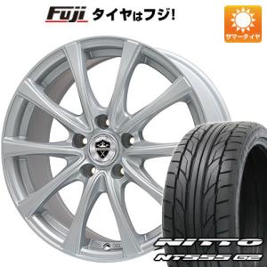 【パンク保証付】【新品国産5穴114.3車】 夏タイヤ ホイール4本セット 225/45R18 ニットー NT555 G2 ブランドル KF25 18インチ｜fujidesignfurniture