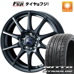 【パンク保証付】【新品国産5穴114.3車】 夏タイヤ ホイール4本セット 225/45R18 ニットー NT555 G2 ウェッズ ヴェルバ チャージ 18インチ｜fujidesignfurniture